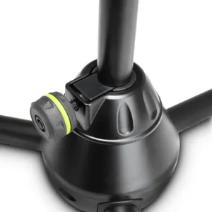 Laag microfoonstatief met driepoot en telescopische hengel